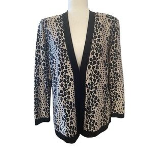 Exclusively Misook Womens Gray Cardigan